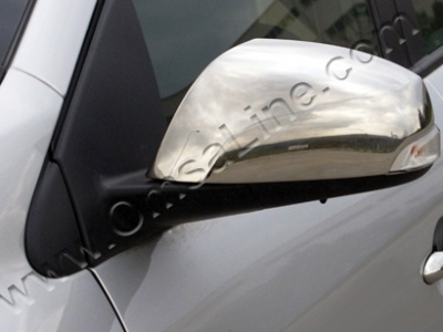 Renault Fluence (2010-) хромированные накладки на корпуса боковых зеркал из нержавеющей стали, 2 штуки